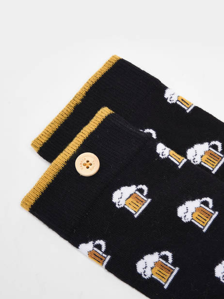 Chaussettes Cabaia Noir socks men JUS vue secondaire 1